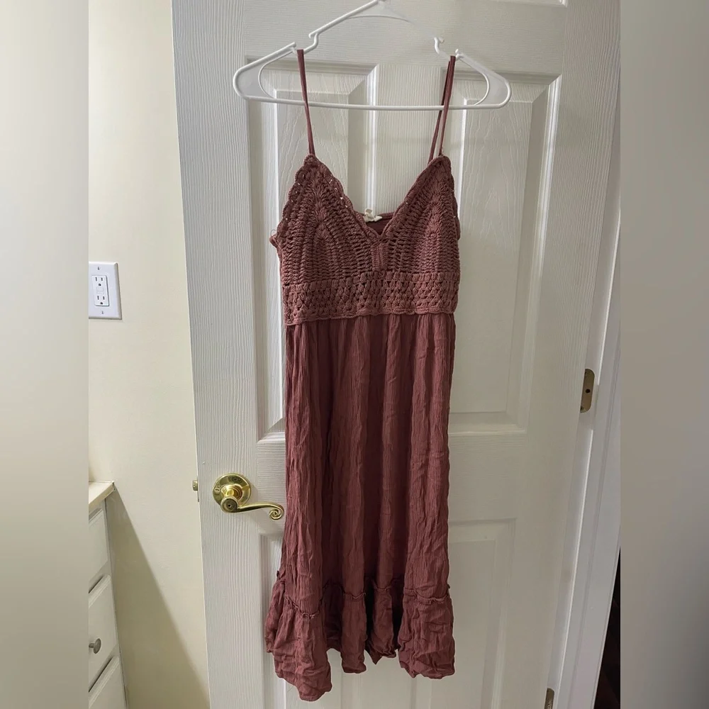 Blush Maxi Dress in Rust Brown - Picture 1 of 3